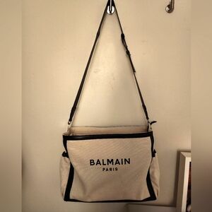 BALMAIN CANVAS DIAPER BAG NWT
